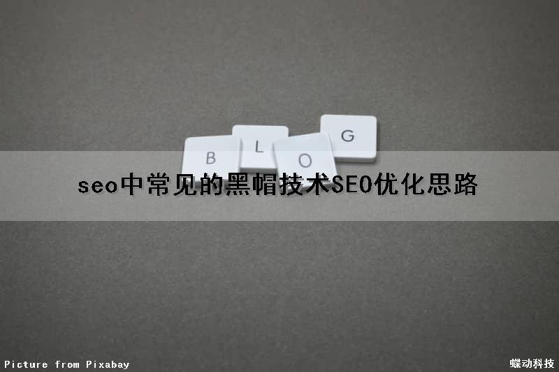 seo中常见的黑帽技术（SEO优化思路）
