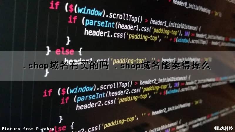 .shop域名有买的吗 .shop域名能卖得掉么