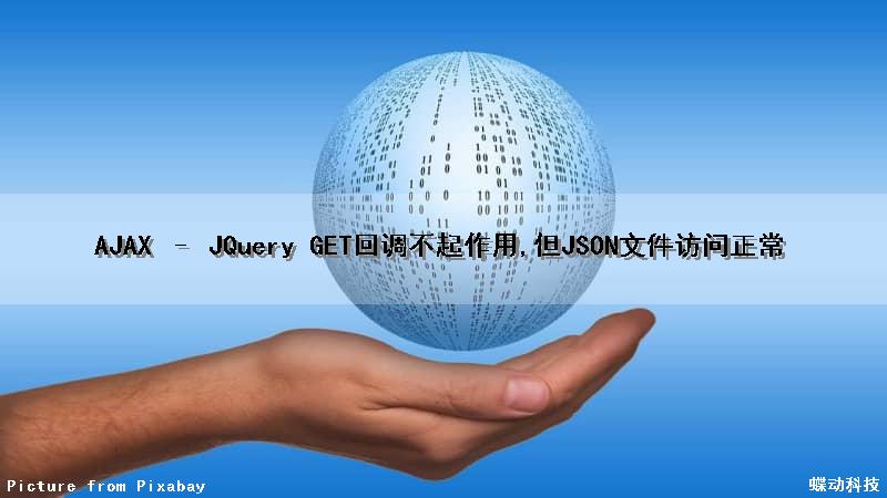 AJAX – JQuery GET回调不起作用,但JSON文件访问正常