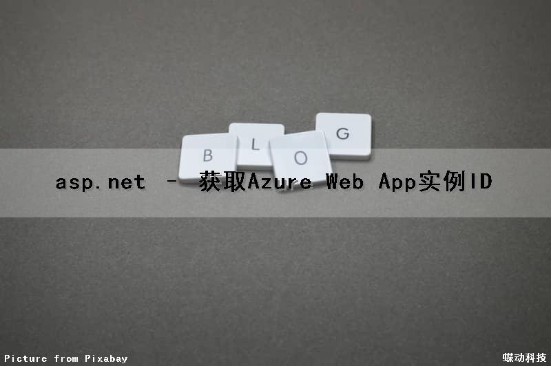 asp.net – 获取Azure Web App实例ID