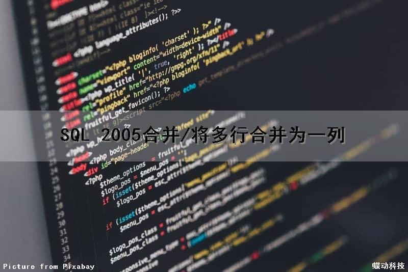 SQL 2005合并/将多行合并为一列