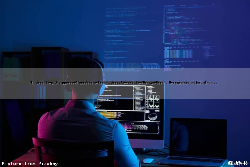 3. java.lang.UnsupportedClassVersionError: javax/annotation/ManagedBean : Unsupported major.minor...