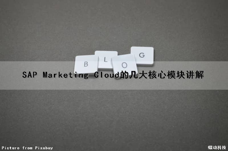 SAP Marketing Cloud的几大核心模块讲解（sap consumer industry cloud）