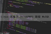 Linux 系统下 ThinkPHP5 链接 MsSQL（thinkphp linux部署）